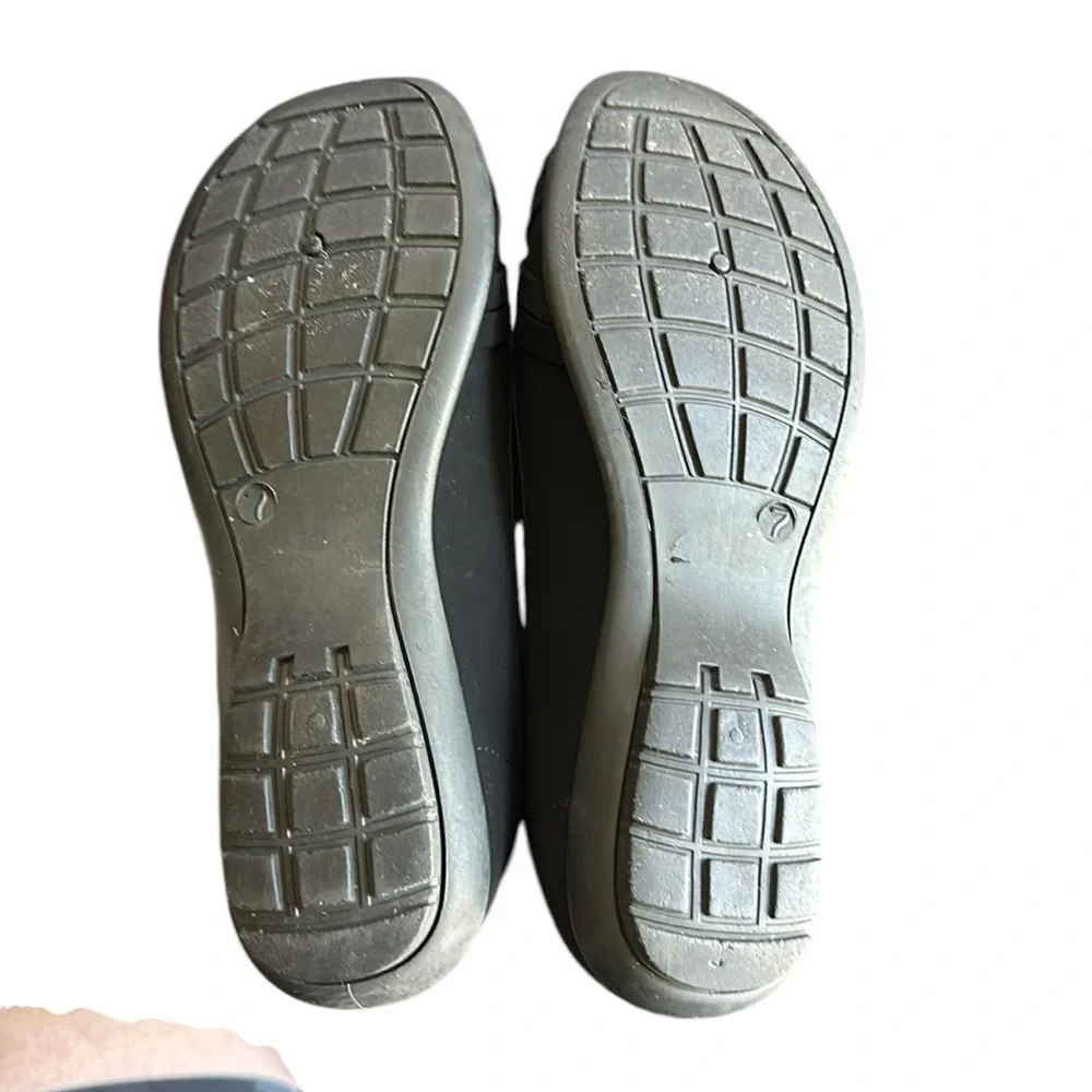 Harborsides Berni Black Memory Foam Casual Flats Sz 7